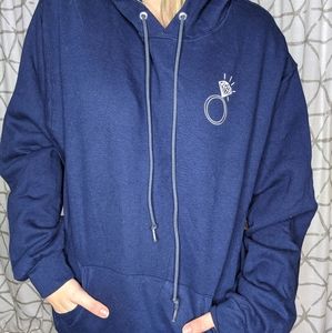 *Engaged* Cozy Wifey Hoodie Sweatshirt Size M